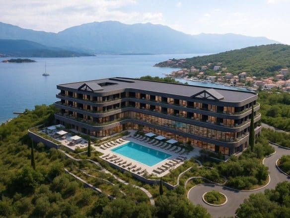 Działka nadmorska z widokiem na Porto Montenegro
